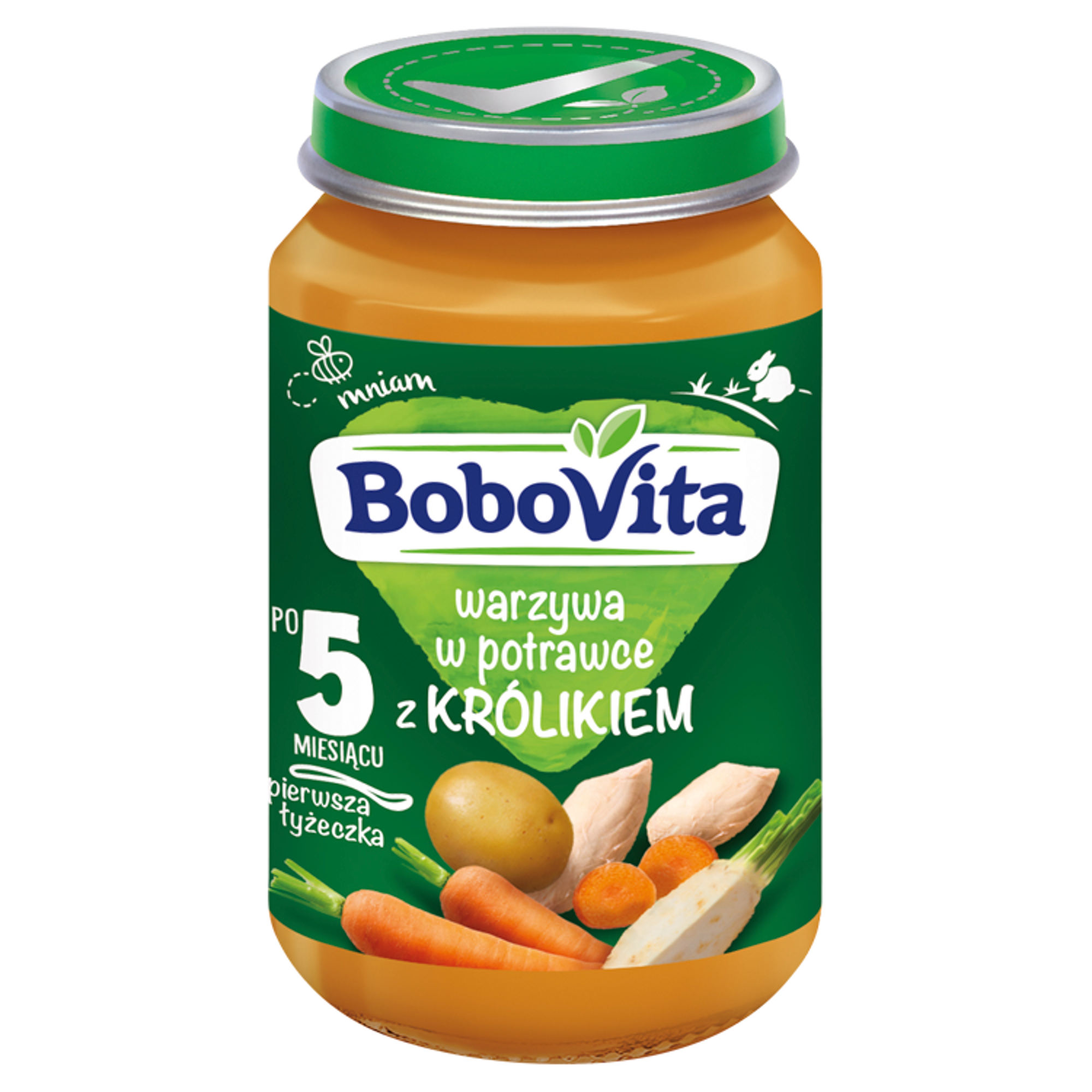 BoboVita Warzywa w potrawce z królikiem, 125 g zdjęcie