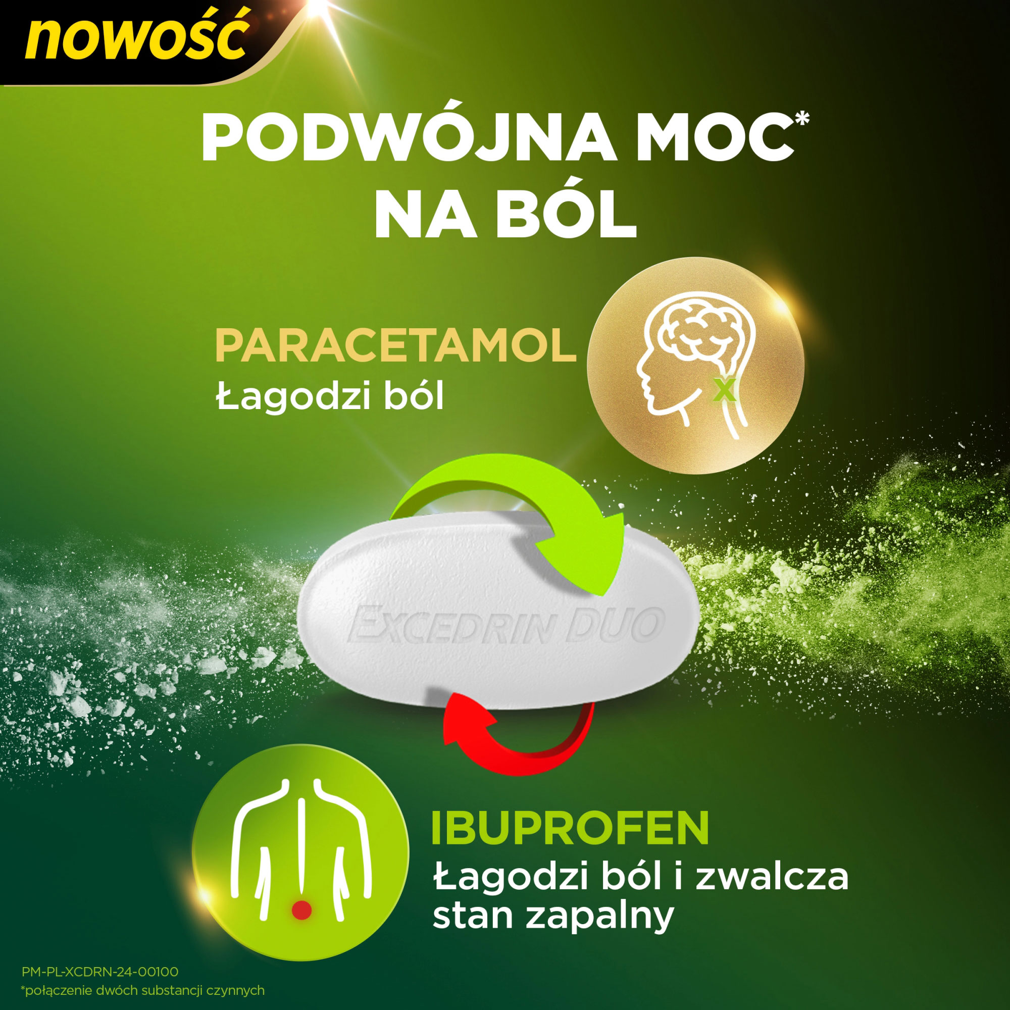 Excedrin Duo, 500 mg + 200 mg, 20 tabletek powlekanych