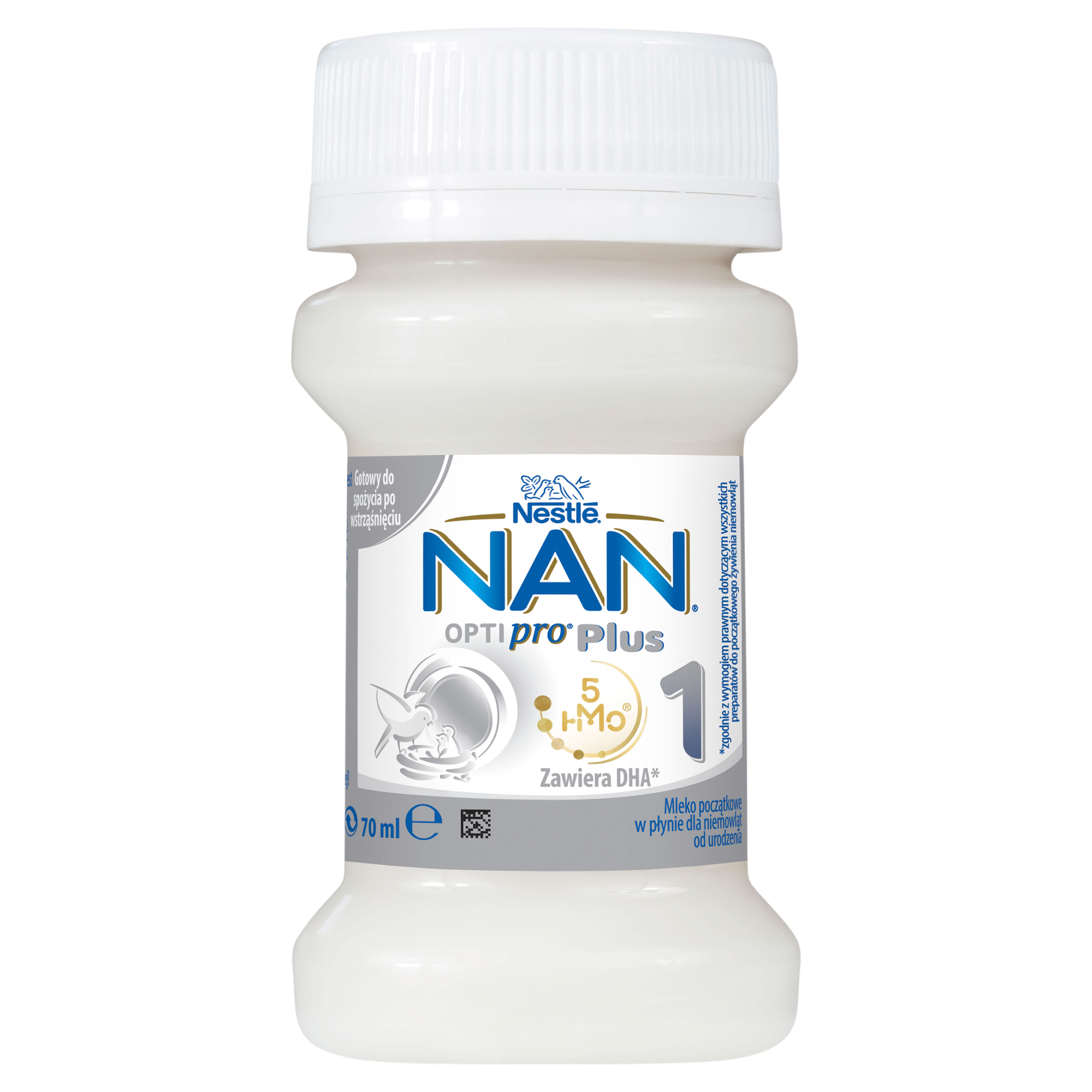 Nestle NAN OPTIPRO PLUS 1 HM-O Mleko początkowe dla niemowląt od urodzenia w płynie, 70 ml zdjęcie