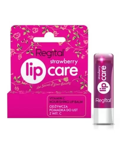 Regital lip balm strawberry odżywcza pomadka do ust z witaminą C 4,9 g zdjęcie