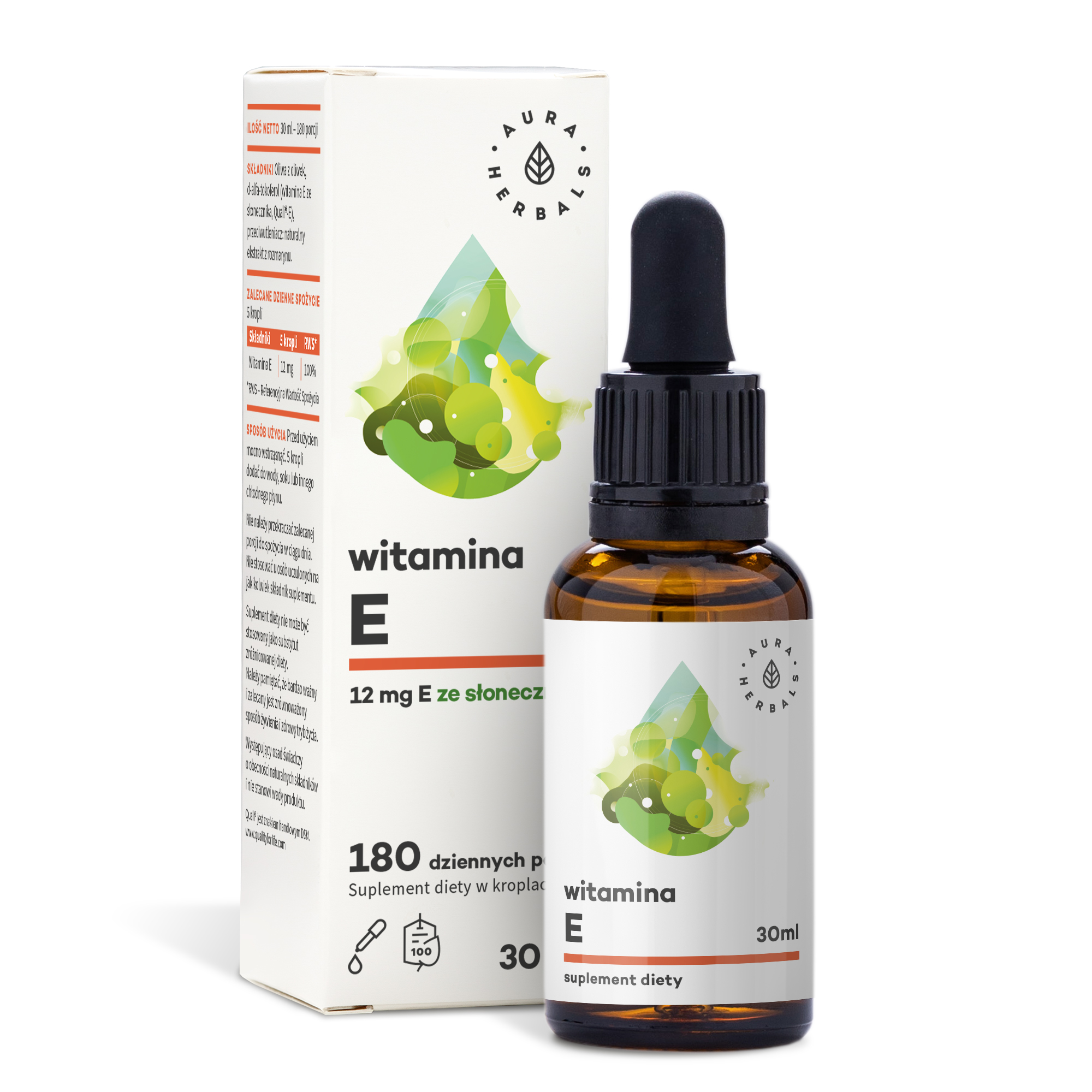 Aura Herbals Witamina E MCT Oil krople 30 ml zdjęcie