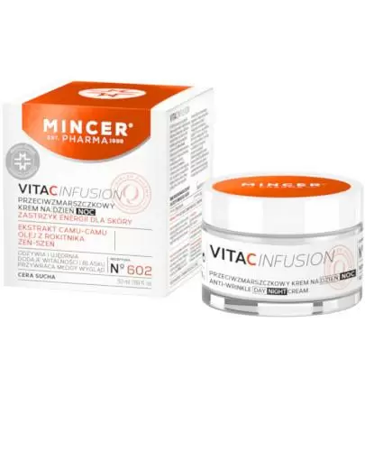Mincer Pharma Vita C Infusion N602 przeciwzmarszczkowy krem na dzień i na noc 50 ml zdjęcie