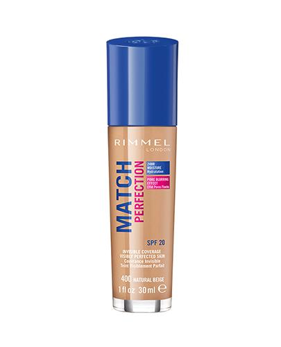 Rimmel Match Perfection Podkład dopasowujący się do cery 400 Natural beige, 30 ml  zdjęcie