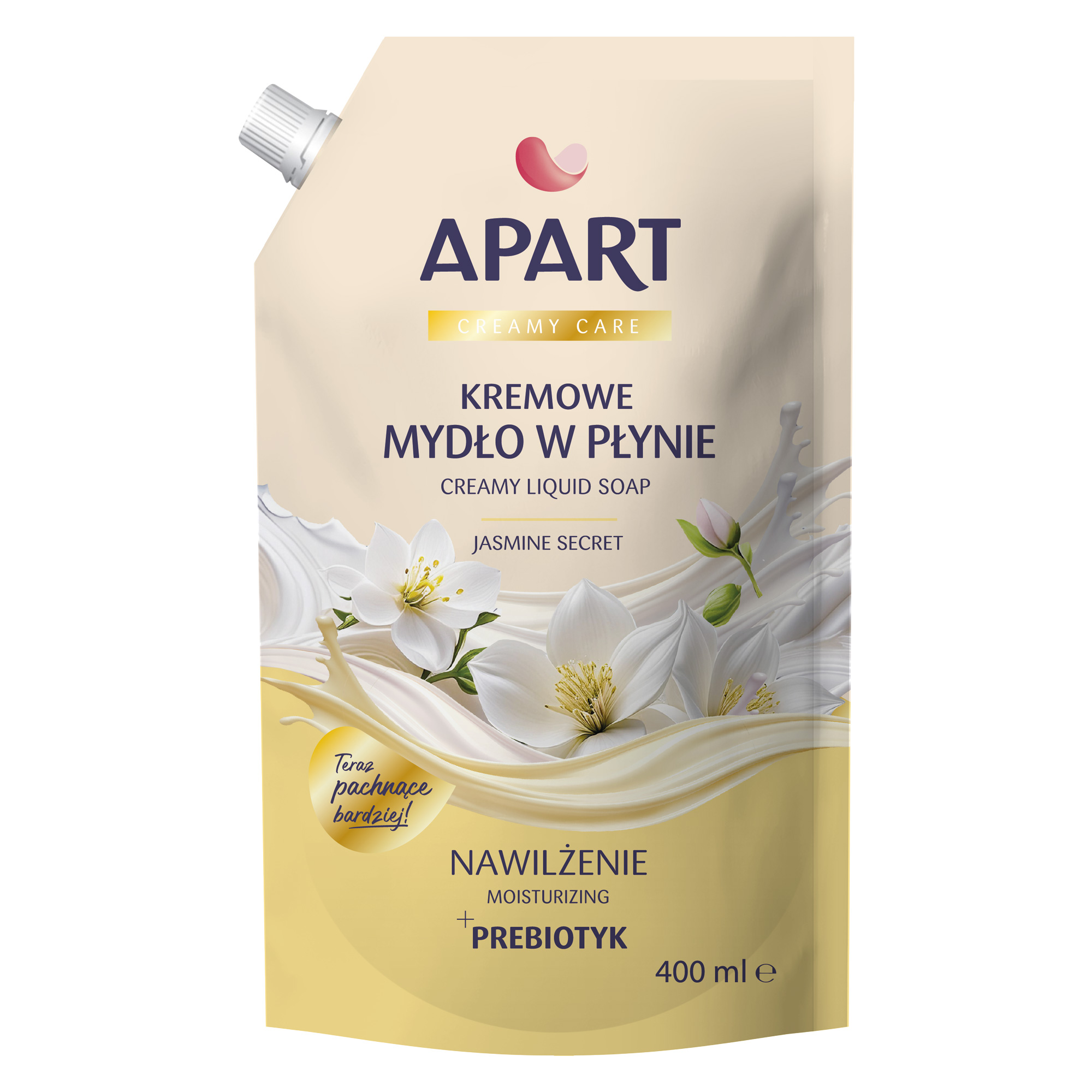 Apart Kremowe mydło w płynie refil jaśmin, 400 ml zdjęcie