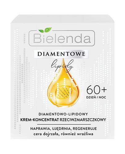 Bielenda Diamentowe Lipidy Diamentowo-Lipidowy Krem-Koncentrat przeciwzmarszczkowy 60+ dzień/noc, 50 ml cena, opinie, właściwości zdjęcie
