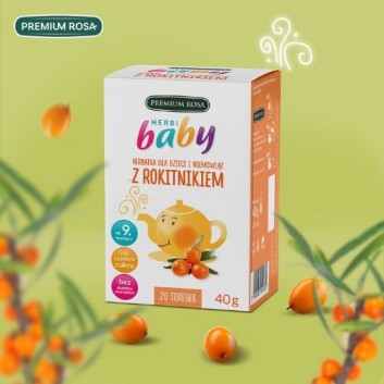 HERBI BABY Herbatka dla dzieci i niemowląt z rokitnikiem - 20 saszetek