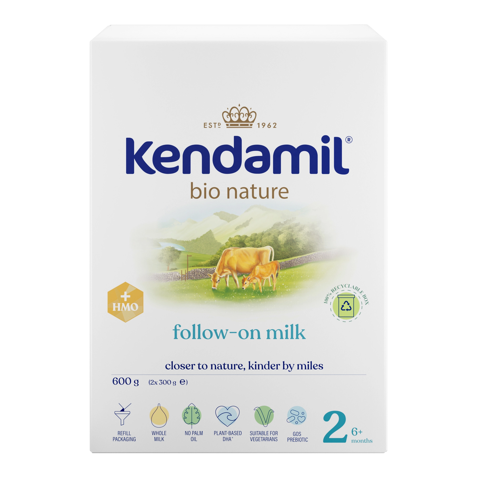 Kendamil BIO Nature 2 HMO+, 600 g zdjęcie