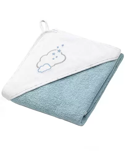 Babyono okrycie kąpielowe frotte ręcznik z kapturkiem 85x85 cm 1 sztuka [144/09] zdjęcie