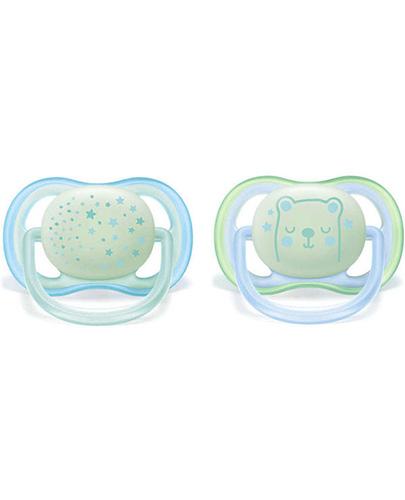 Avent Philips Ultra Air Night smoczek uspokajający 0-6m 2 sztuki [SCF376/11] zdjęcie