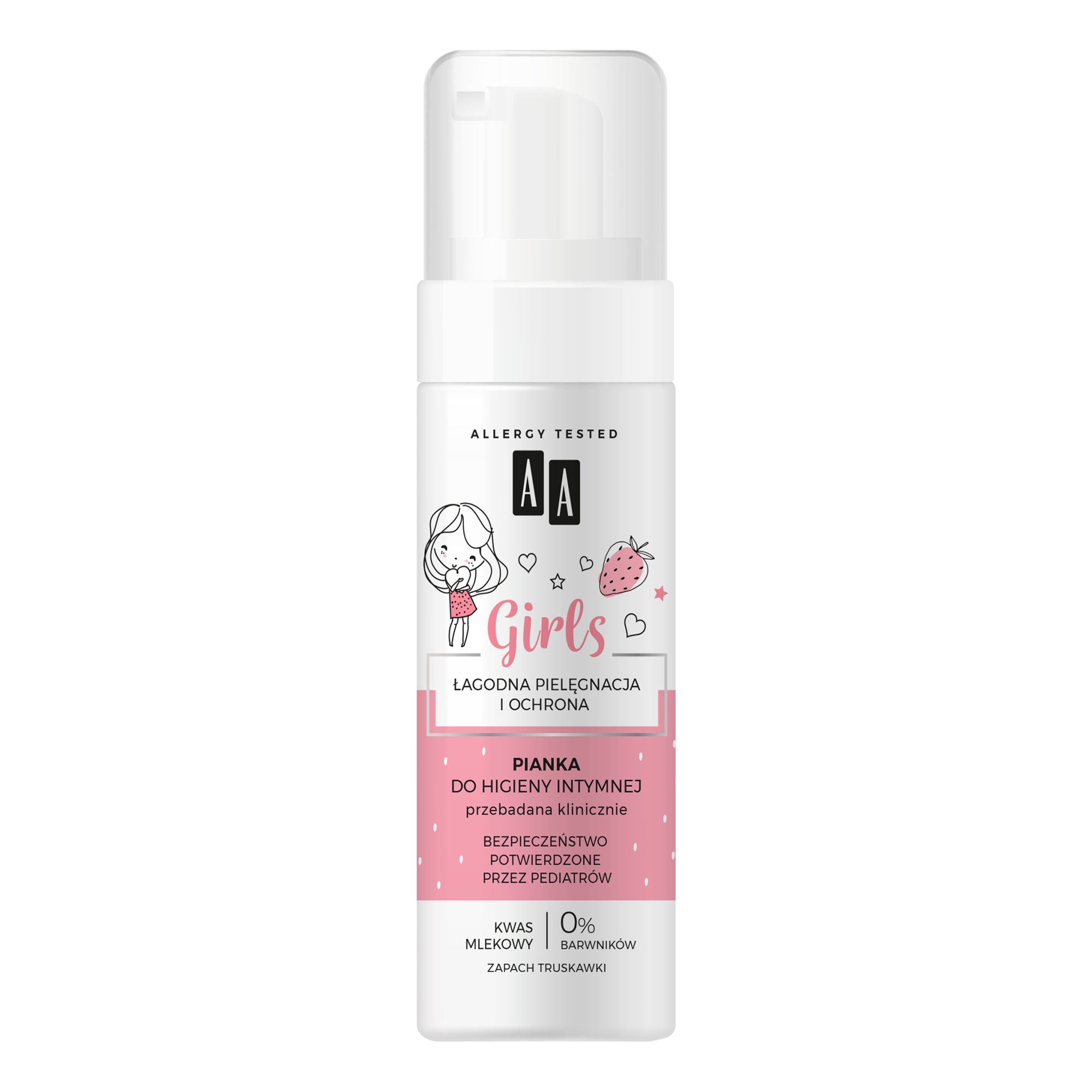 AA Girls pianka do higieny intymnej truskawka 150 ml zdjęcie