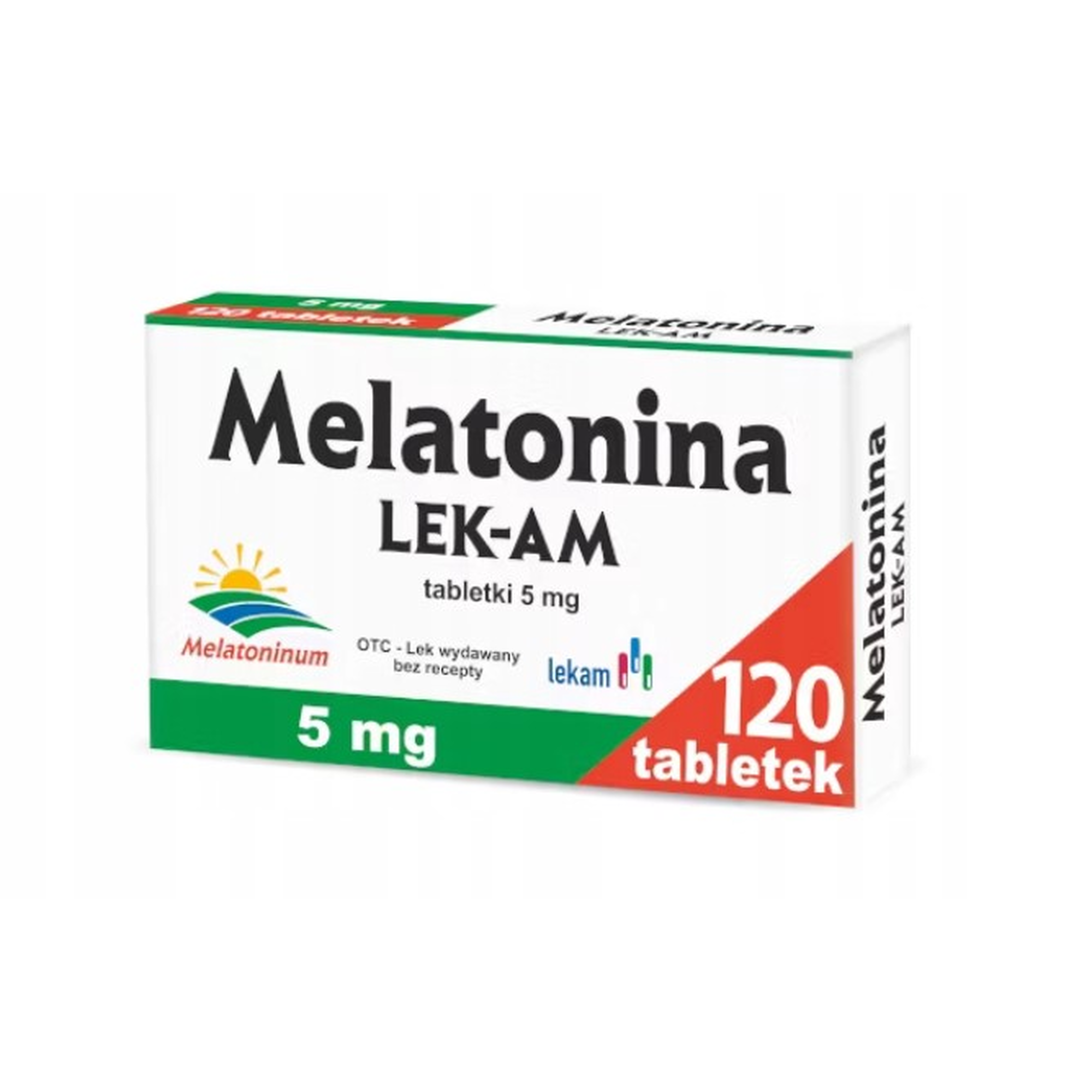 Melatonina LEK-AM, 5 mg, 120 tabletek zdjęcie