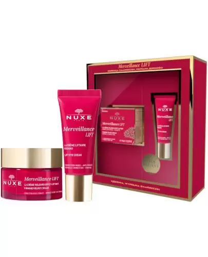 Nuxe Merveillance krem liftingujący i ujędrniający od skóry suchej i bardzo suchej 50 ml + krem liftingujący do skóry wokół oczu 15 ml [ZESTAW] zdjęcie