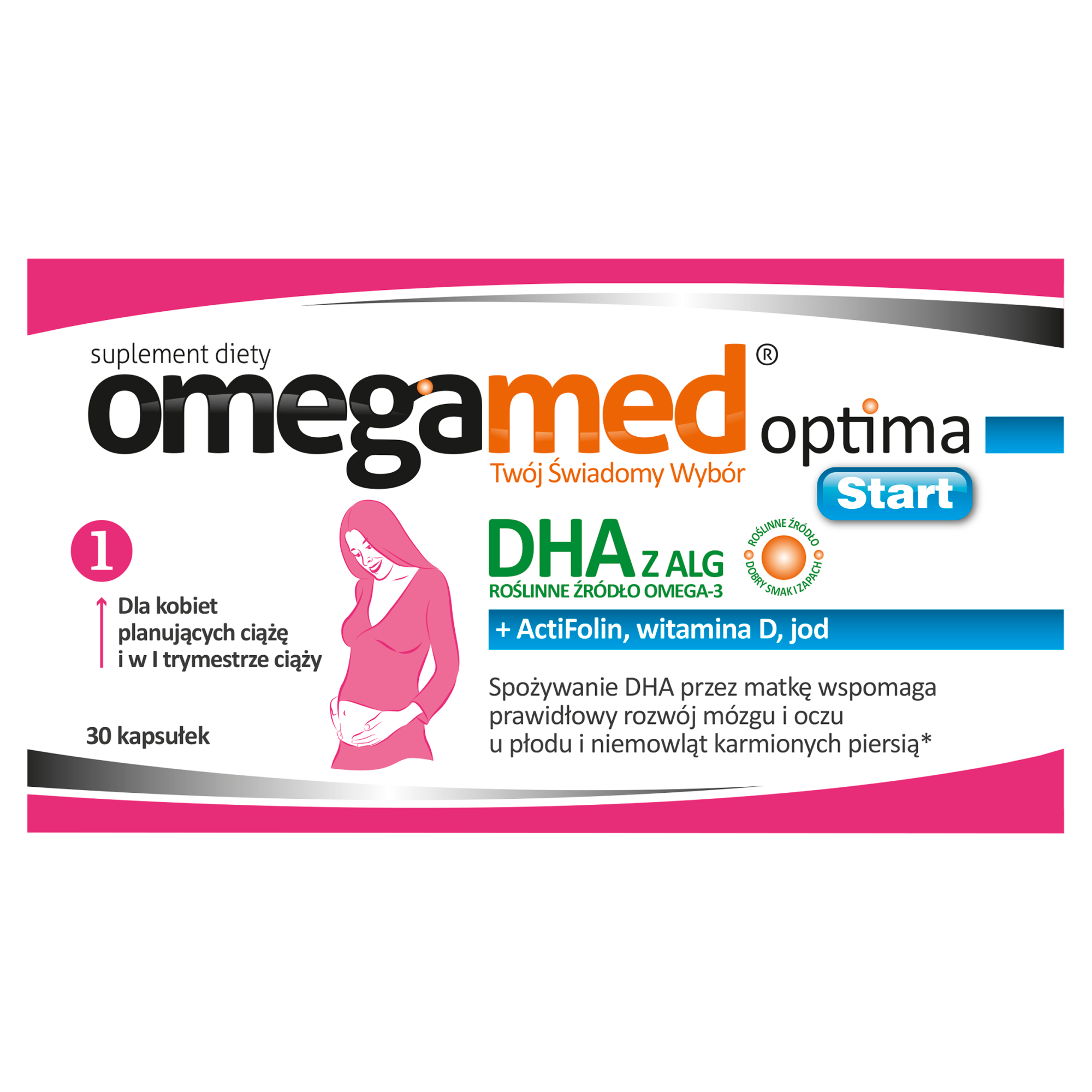 Omegamed Optima Start DHA z ALG dla kobiet planujących ciążę 30 kapsułek zdjęcie