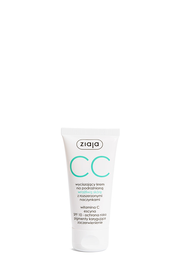 Ziaja CC krem na podrażnioną wrażliwą skórę z rozszerzonymi naczynkami SPF10 50 ml zdjęcie