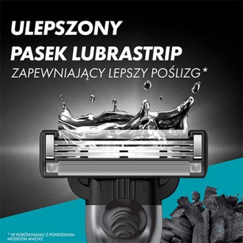 Gillette Mach3 Charcoal Ostrza wymienne do maszynki dla mężczyzn, 8 sztuk