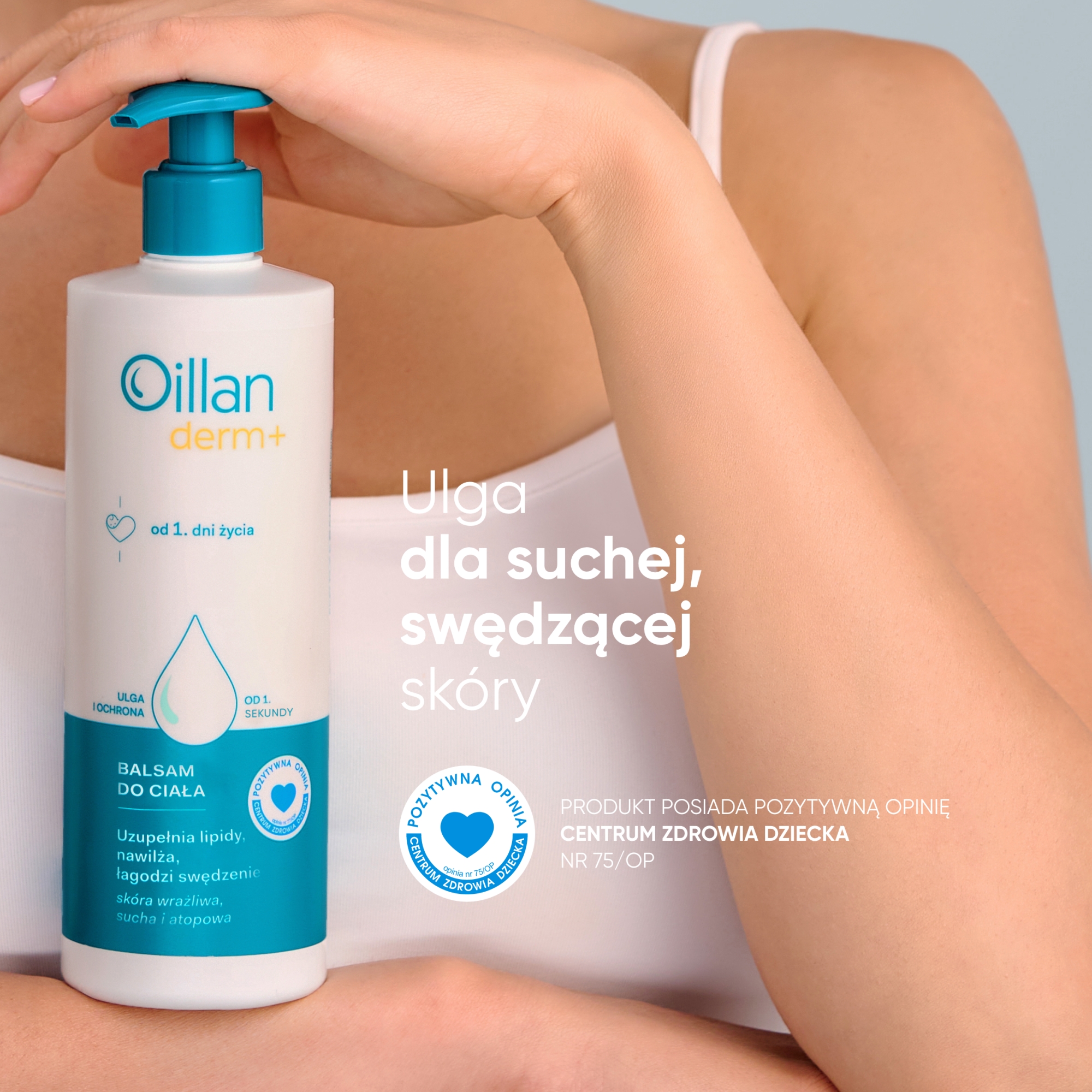 Oillan derm+, balsam do ciała, 400 ml