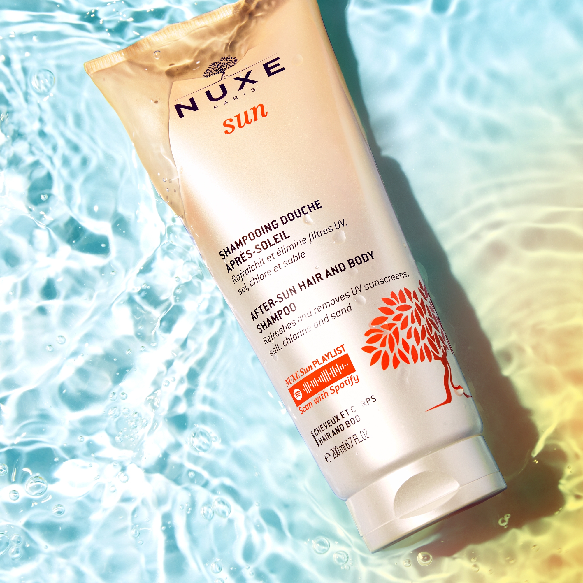 Nuxe Sun, zestaw żel pod prysznic, 2x200 ml 