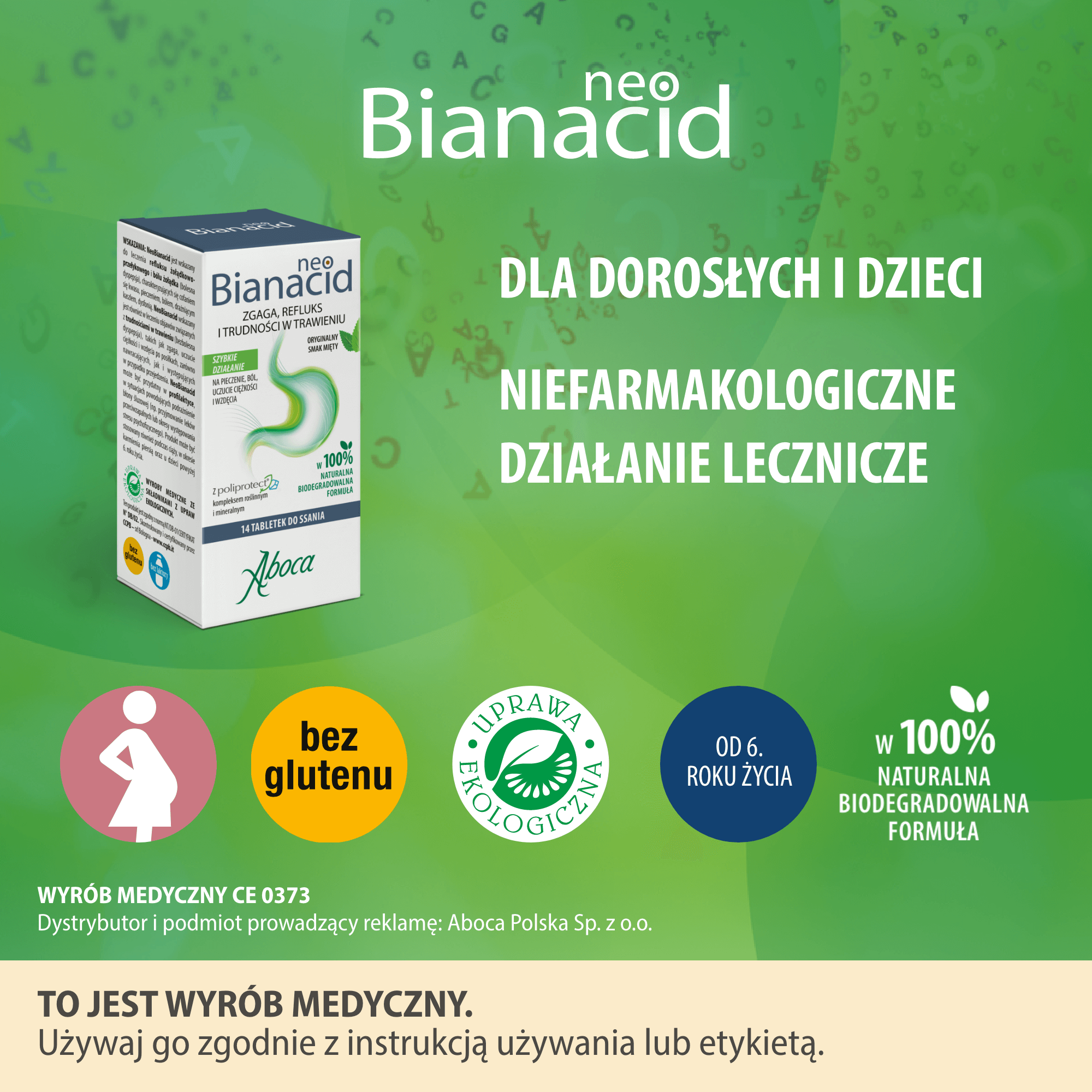 Aboca NeoBianacid Nadkwaśność i Refluks 14 tabletek do ssania