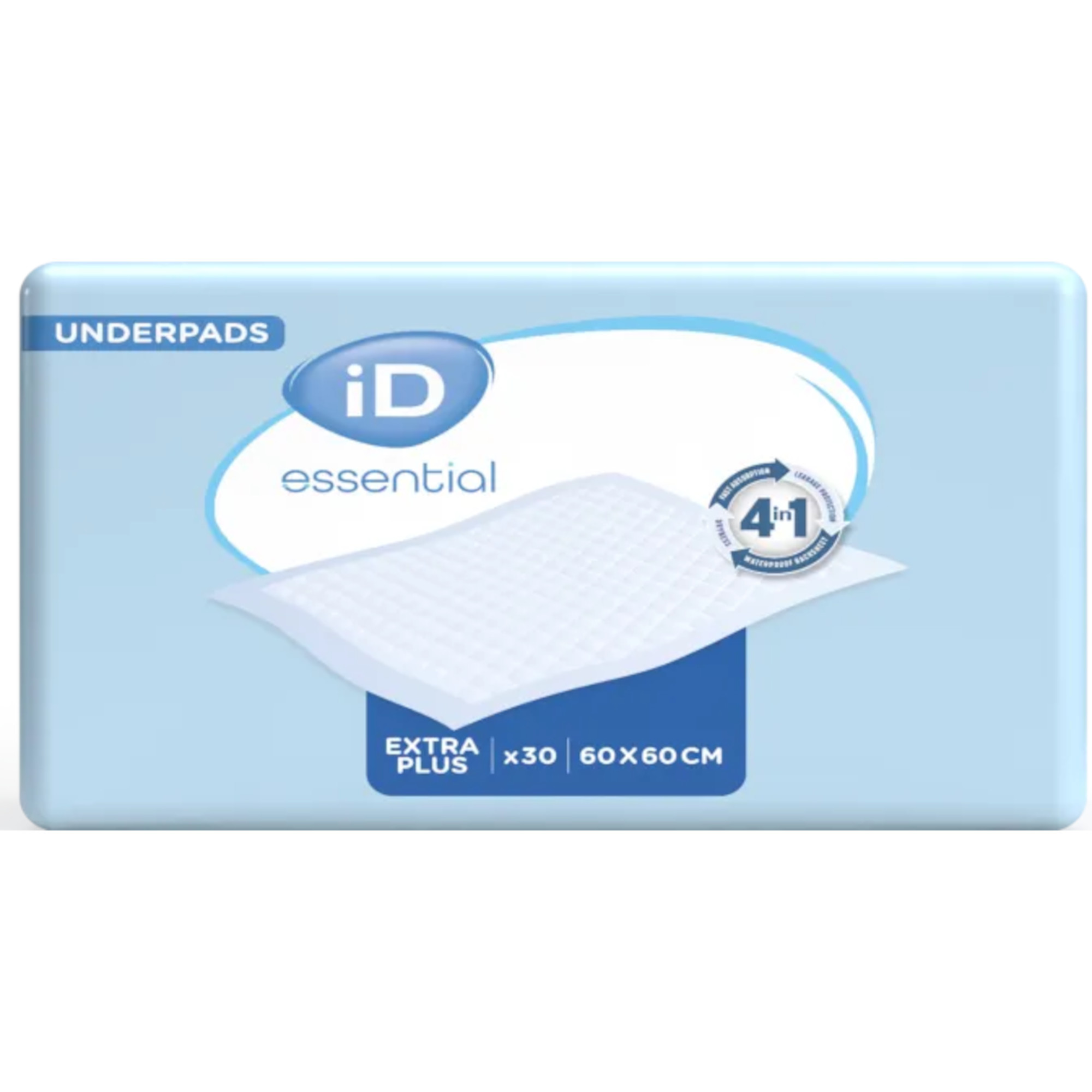 Podkład chłonny, iD Essential Extra Plus 60x60 cm, 30 sztuk zdjęcie