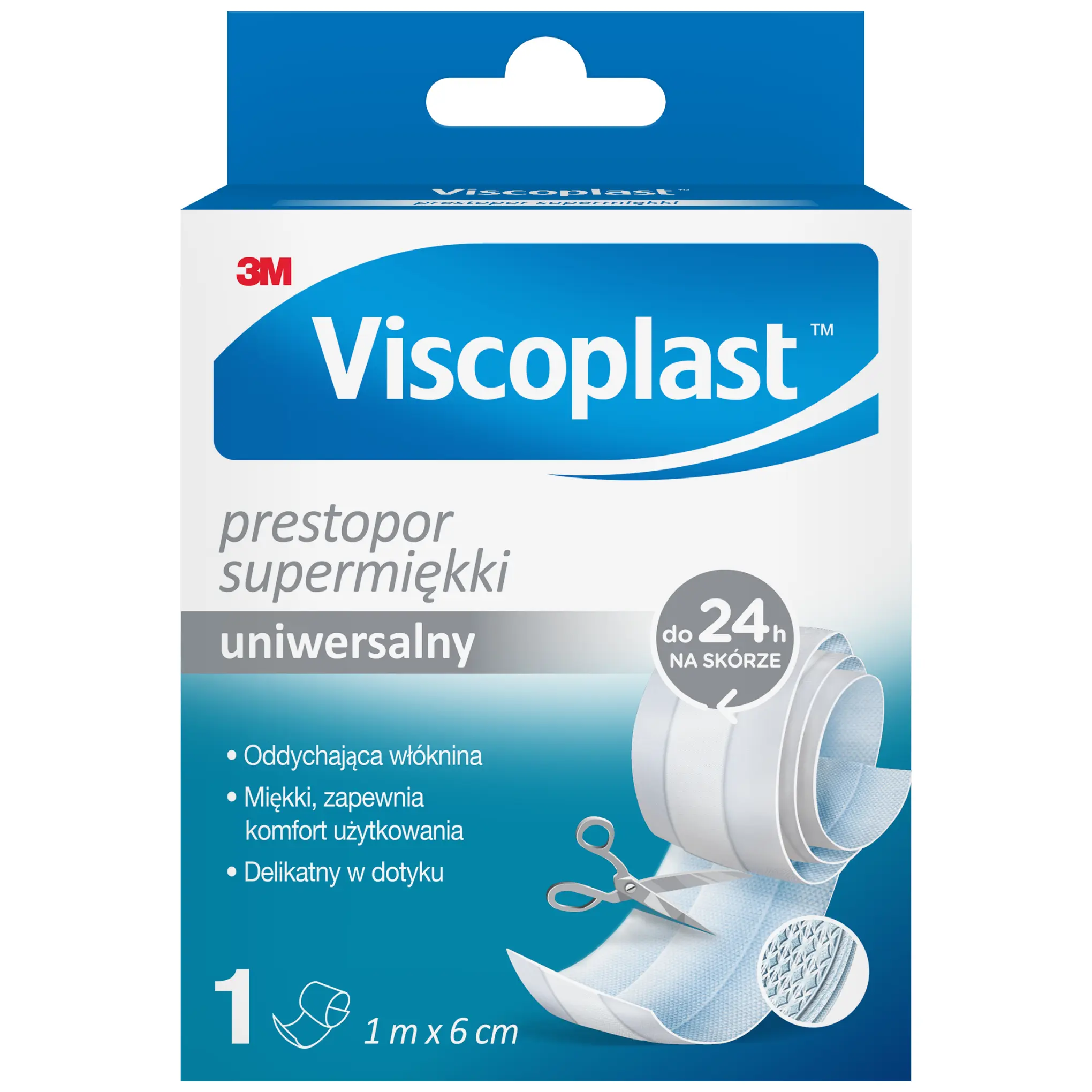 VISCOPLAST PRESTOPOR Supermiękki 1 m x 6 cm, 1 sztuka zdjęcie