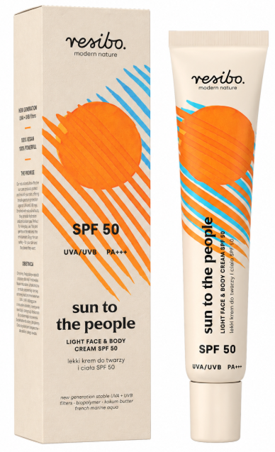 Resibo Sun The People Lekki krem do twarzy i ciała SPF 50, 50 ml zdjęcie