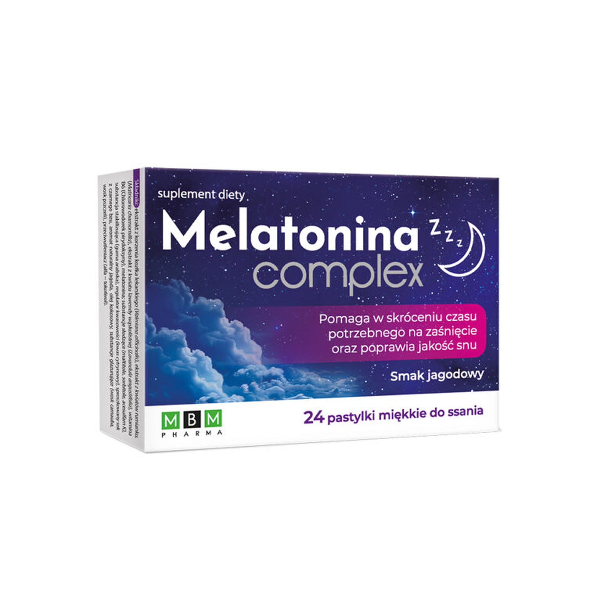 MBM Pharma Melatonina Complex, 24 pastylki miękkie zdjęcie