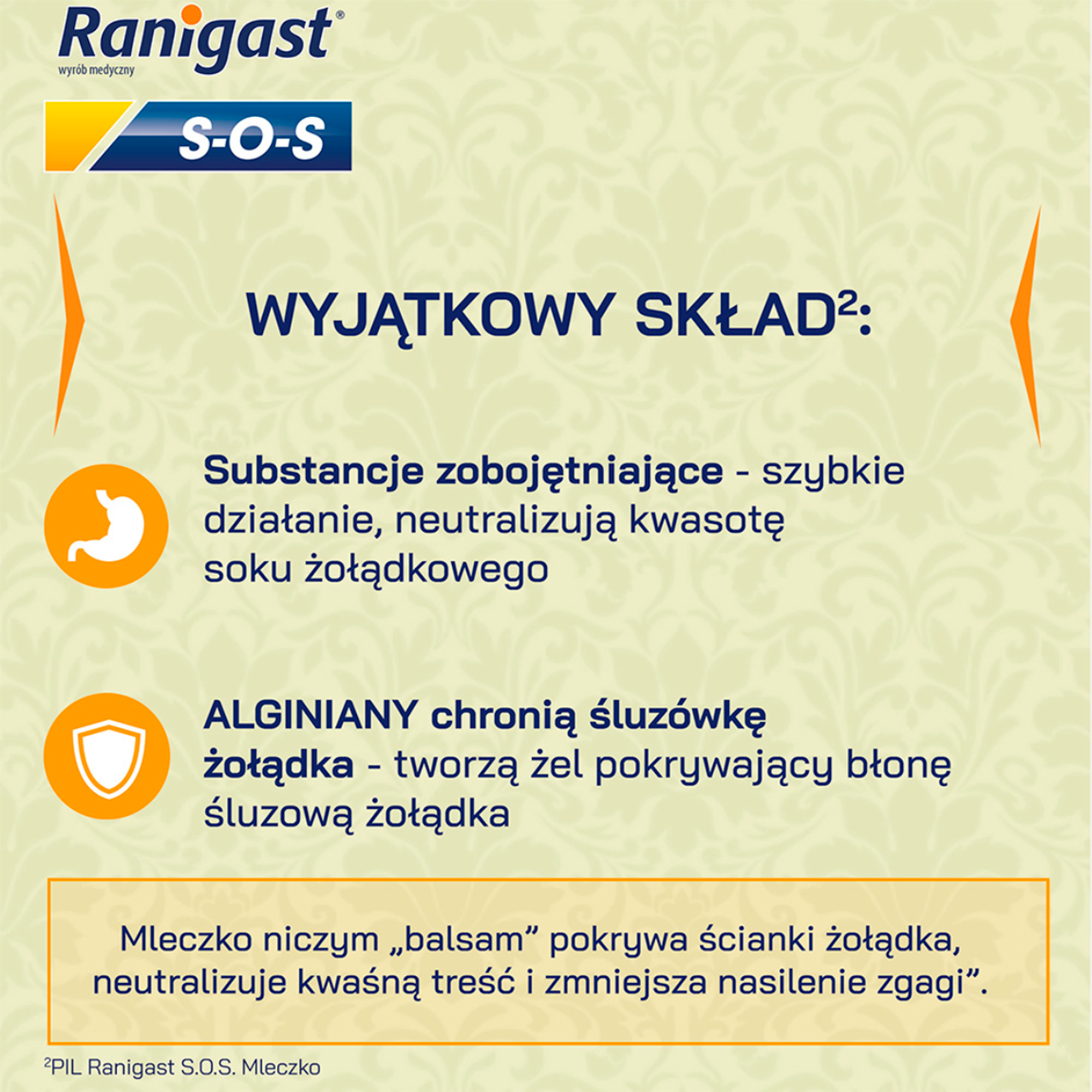 Ranigast SOS mleczko 200 ml
