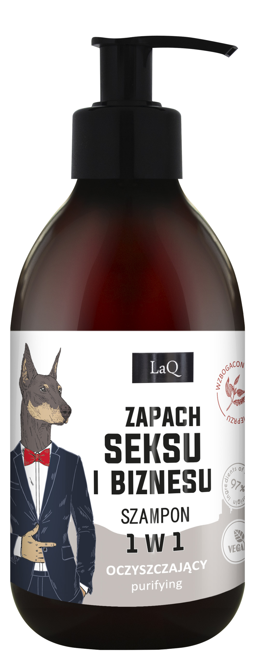 LaQ Doberman Szampon dla facetów 1 w 1, 300 ml zdjęcie