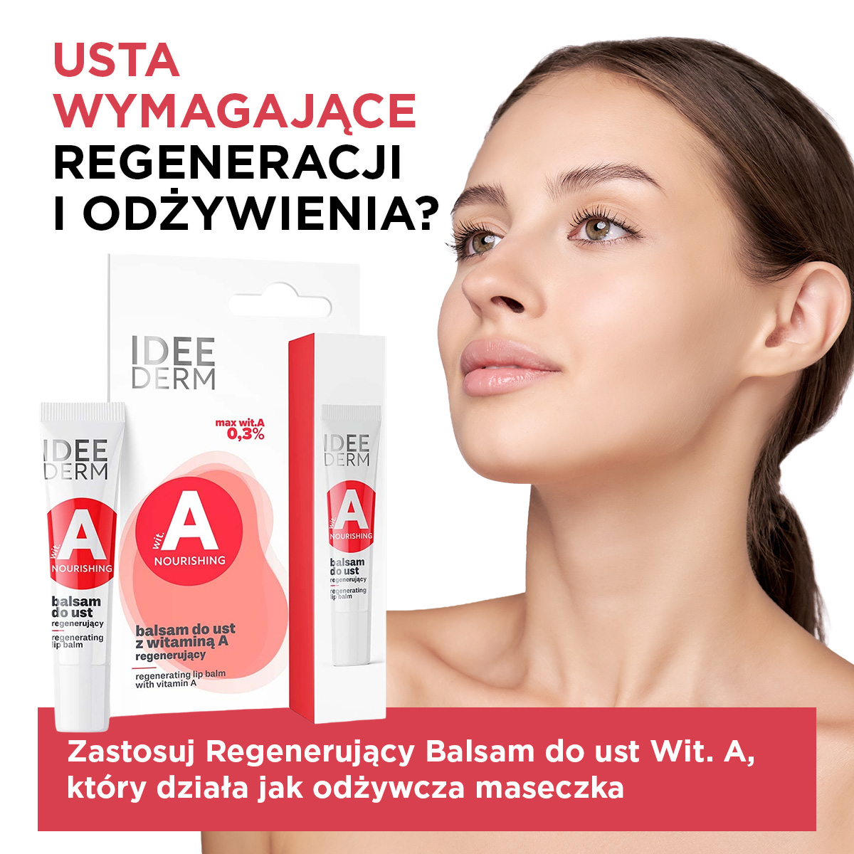 Idee Derm Balsam do ust z witaminą A regenerujący 12 ml