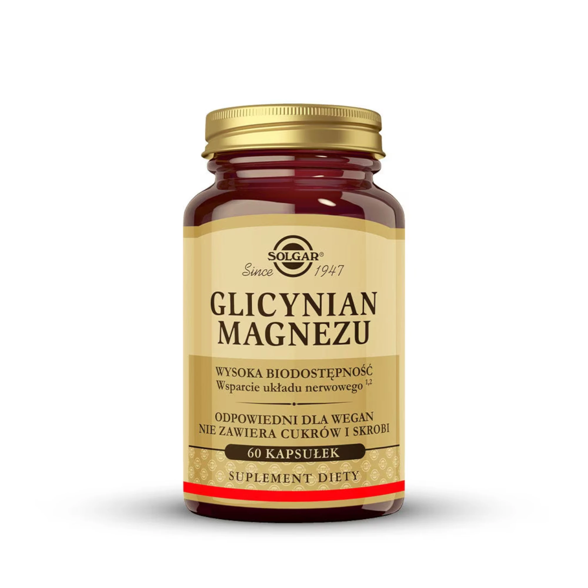 Solgar Glicynian Magnezu, 60 kapsułek zdjęcie