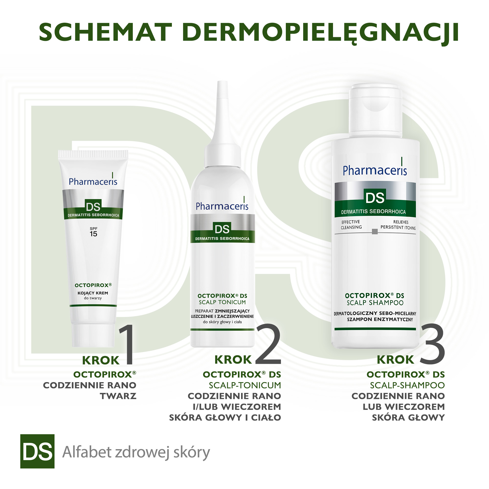 Pharmaceris Octopirox DS Szampon dermatologiczny sebo-micelarny enzymatyczny, 125 ml