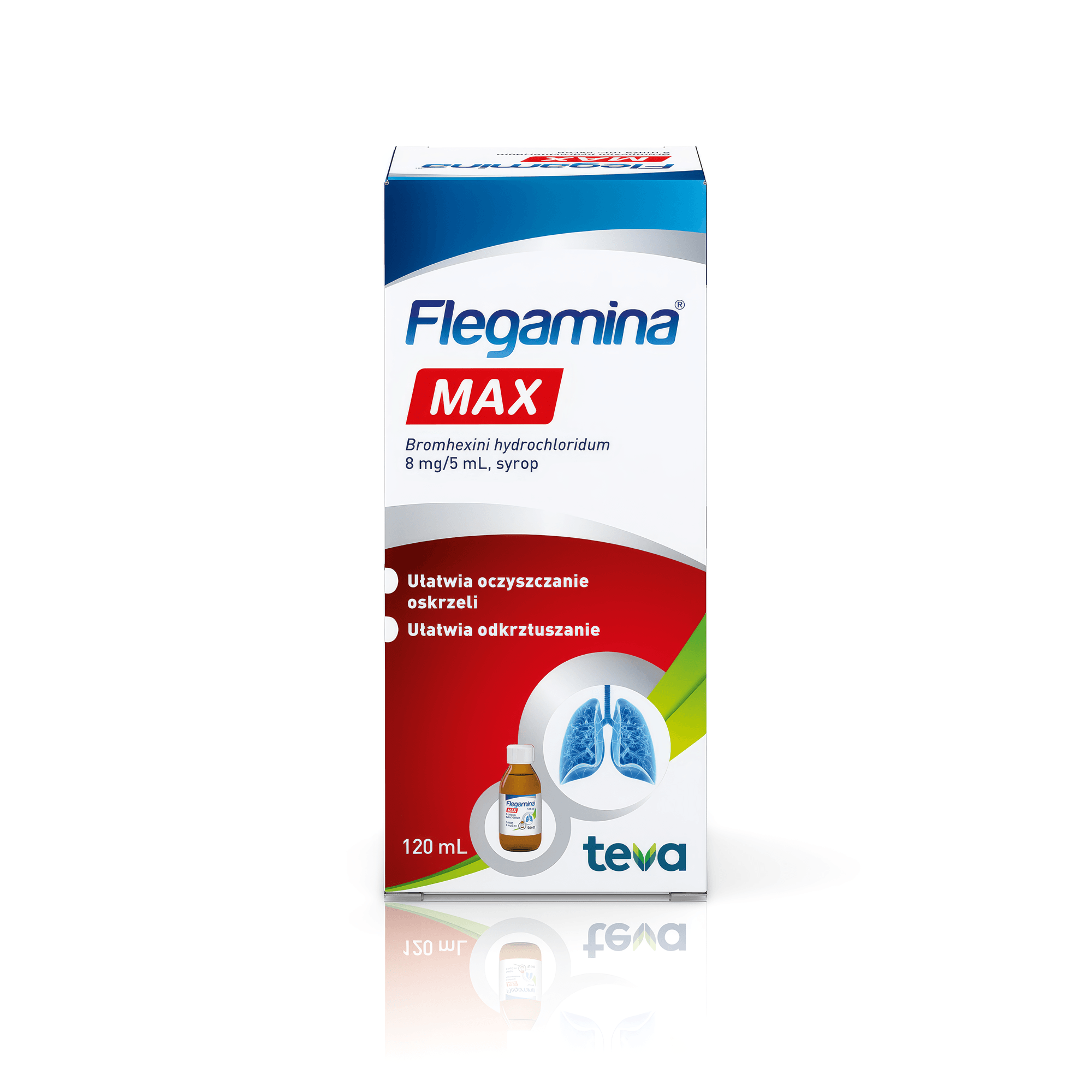 Flegamina Max 8 mg/5 ml, syrop, 120 ml zdjęcie