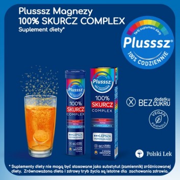 Plusssz 100% Skurcz Complex 20 tabletek musujących