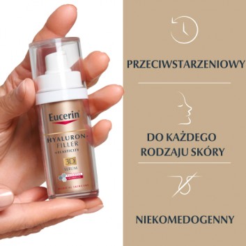Eucerin Hyaluron-Filler + Elasticity Serum 3D do skóry dojrzałej przeciwzmarszczkowy, 30 ml