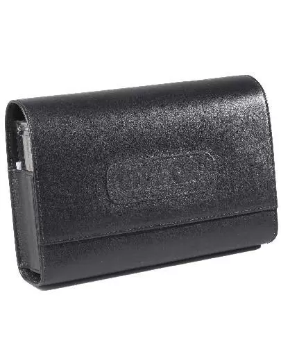 Kasetka na leki ANABOX de luxe 7 dniowa z podzialem na pory kolor czarny mat 1 sztuka zdjęcie