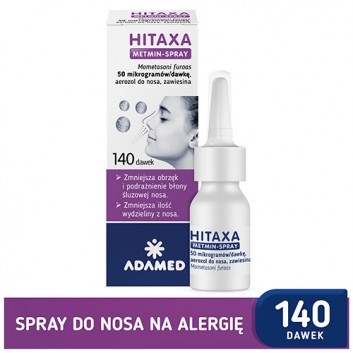 Hitaxa Metmin-Spray 50 mikrogramów/dawkę aerozol do nosa 140 dawek