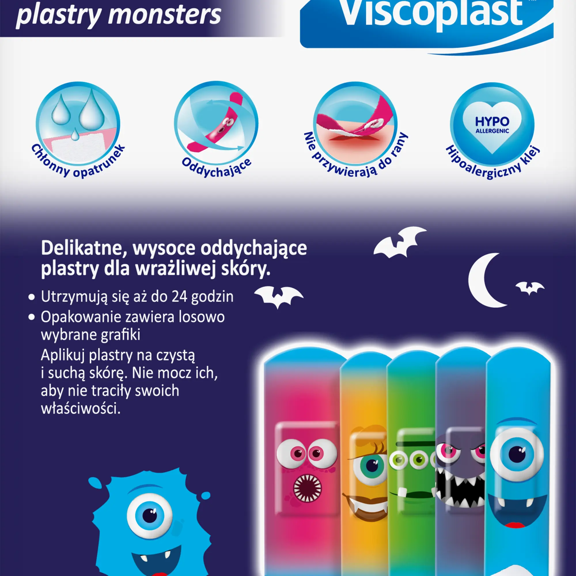 Viscoplast plastry monsters 20 sztuk