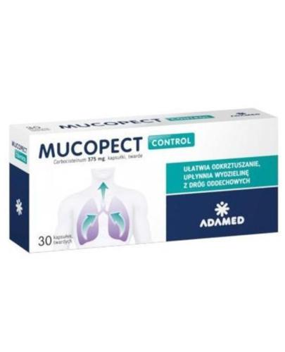 Mucopect Control  375 mg - 30 kaps. - cena, opinie, stosowanie  zdjęcie