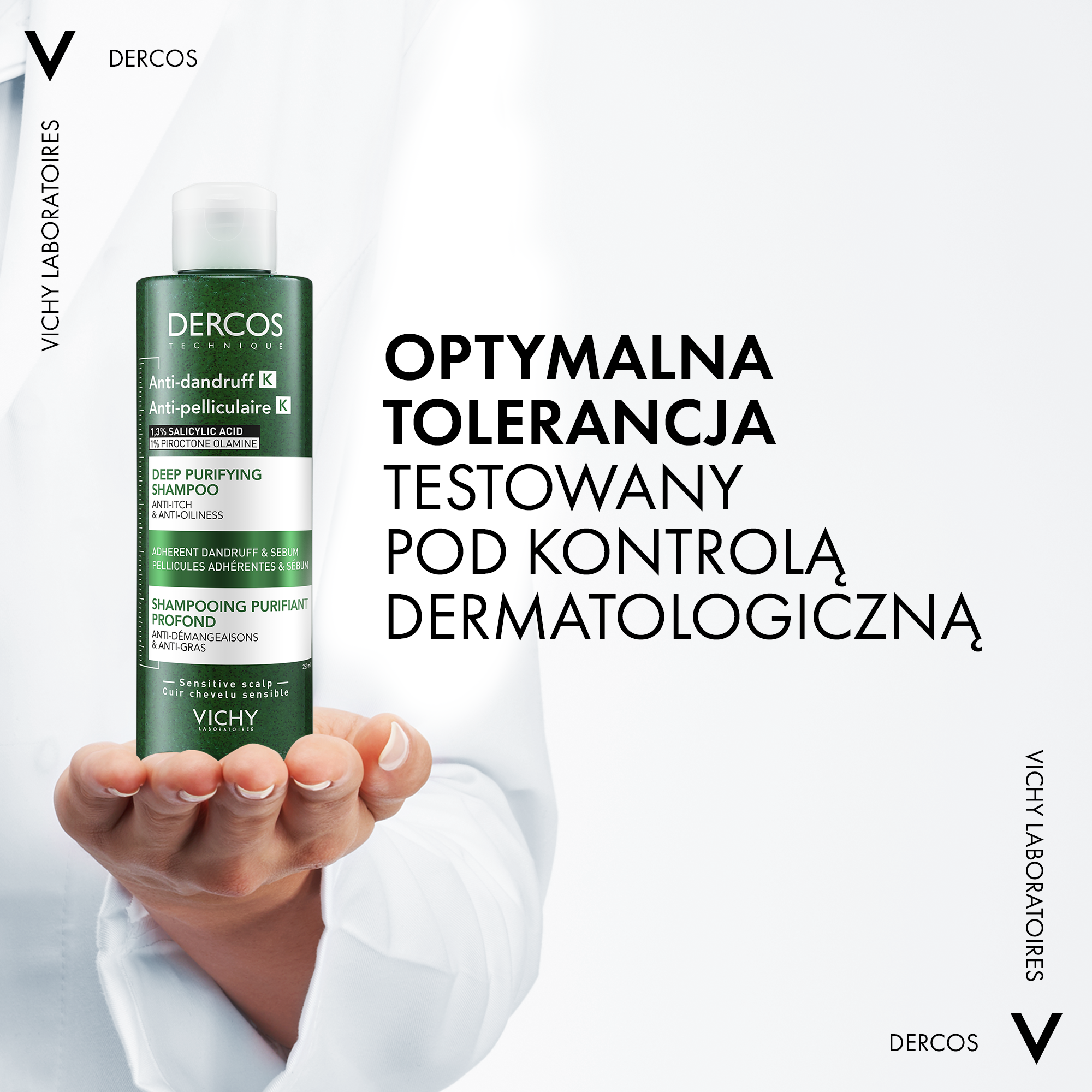 Vichy Dercos oczyszczający szampon przeciwłupieżowy K 250 ml