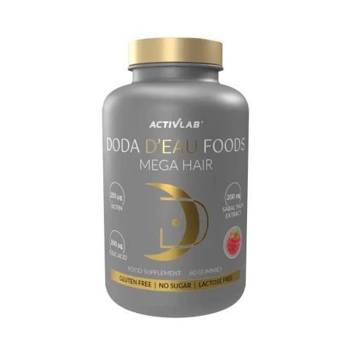 ActivLab Pharma, DODA D EAU FOODS Mega Hair - malina, żelki, 60 sztuk zdjęcie