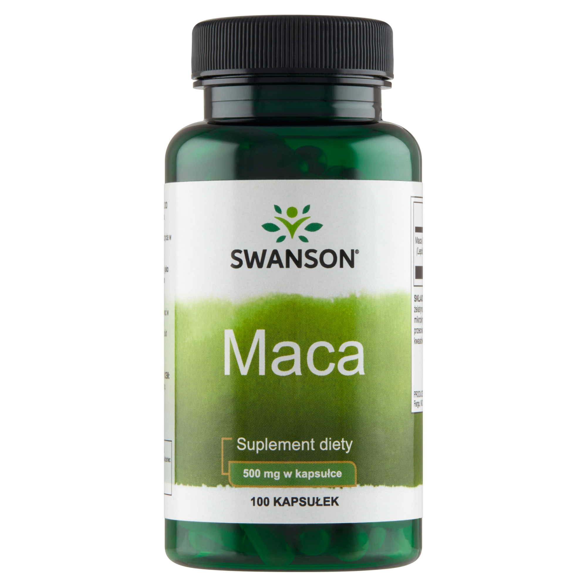Swanson Maca 500mg 100 kapsułek zdjęcie