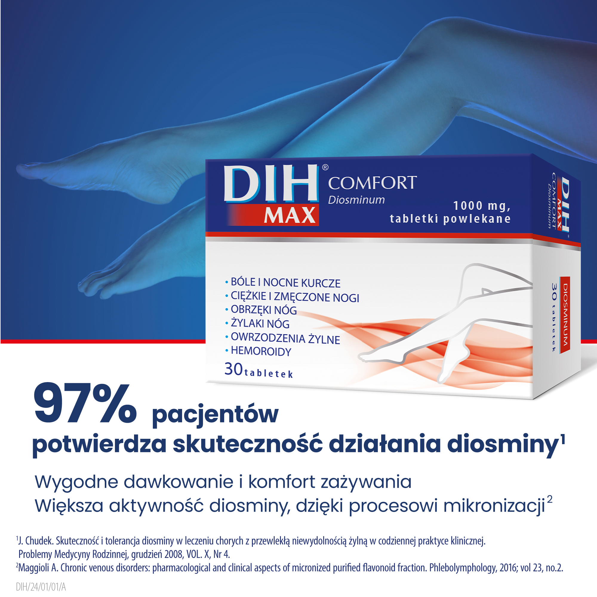 Dih Max Comfort 1000 mg 30 tabletek