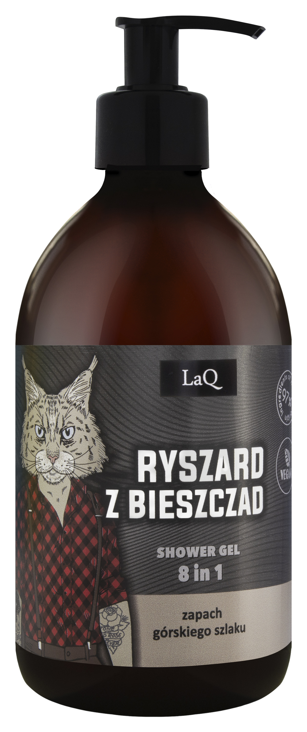 LaQ, żel pod prysznic 8w1 Ryszard z Bieszczad, 500 ml zdjęcie