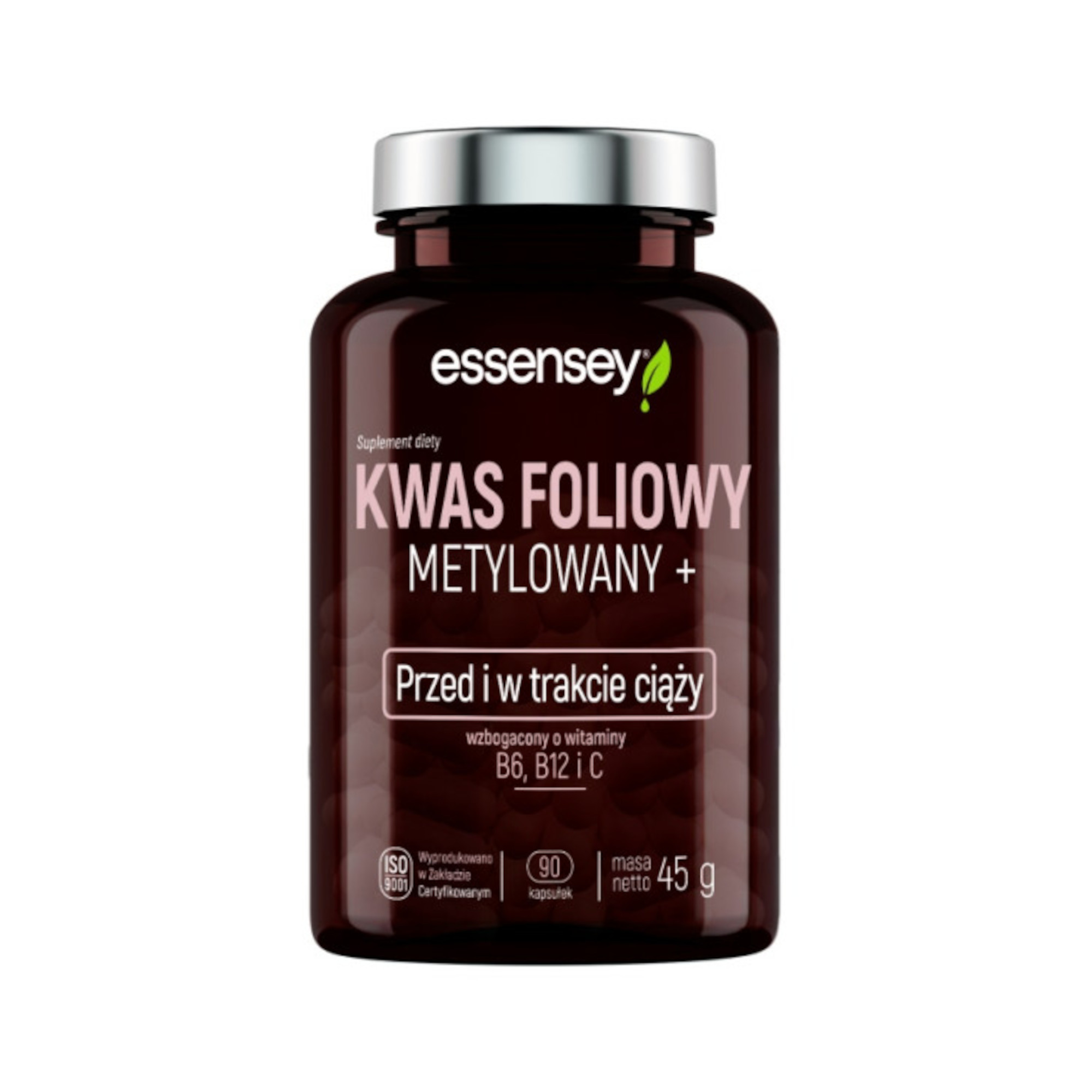 Essensey Kwas Foliowy Metylowany+, kapsułki, 90 sztuk zdjęcie