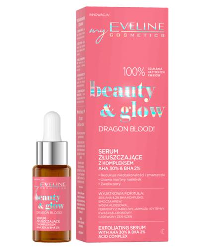 Eveline Cosmetics Beauty & Glow Serum złuszczające z kompleksem AHA 30 % & BHA 2 %, 18 ml, cena, opinie, skład zdjęcie