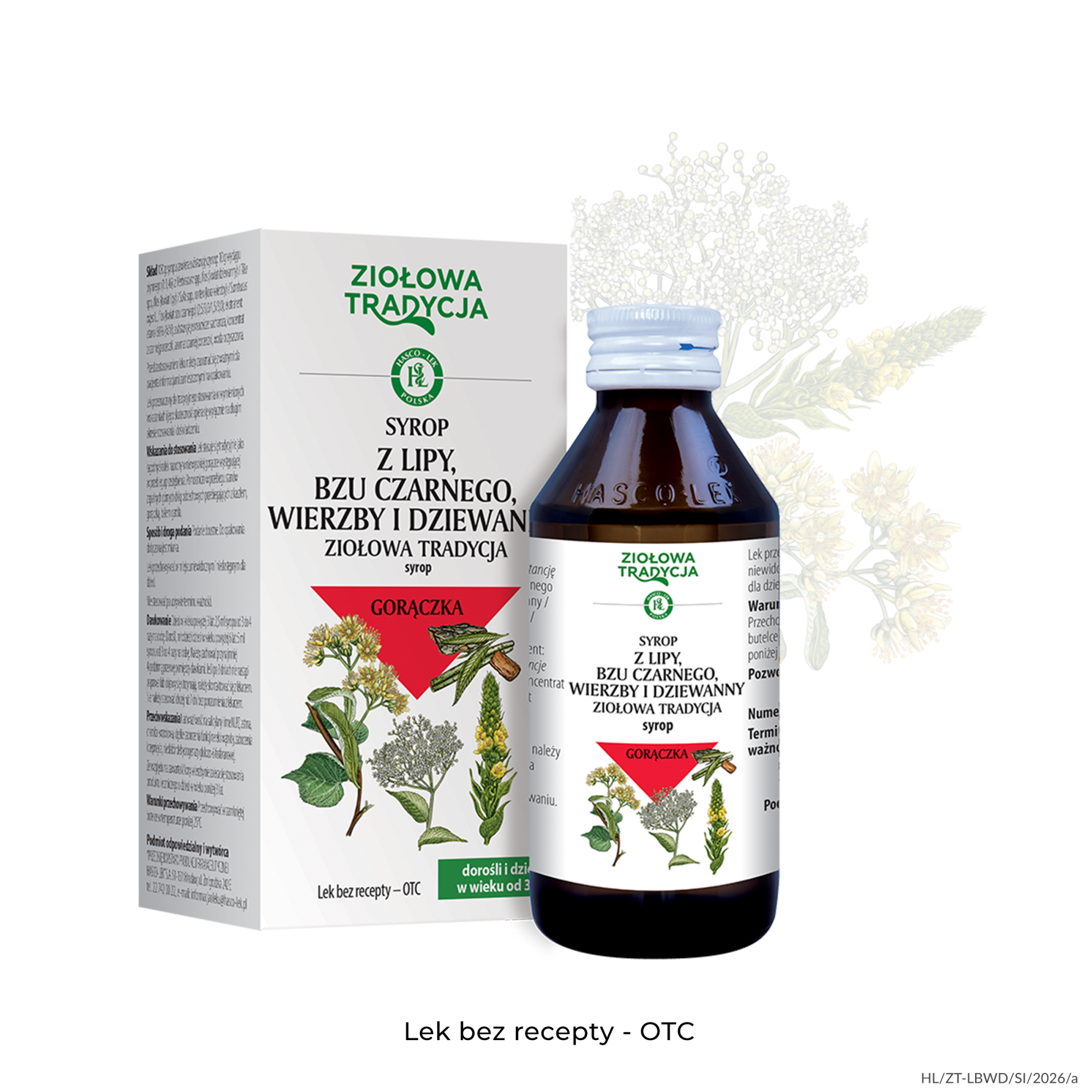 ZIOŁOWA TRADYCJA Syrop z lipy, bzu czarnego, wierzby i dziewanny, 125 g