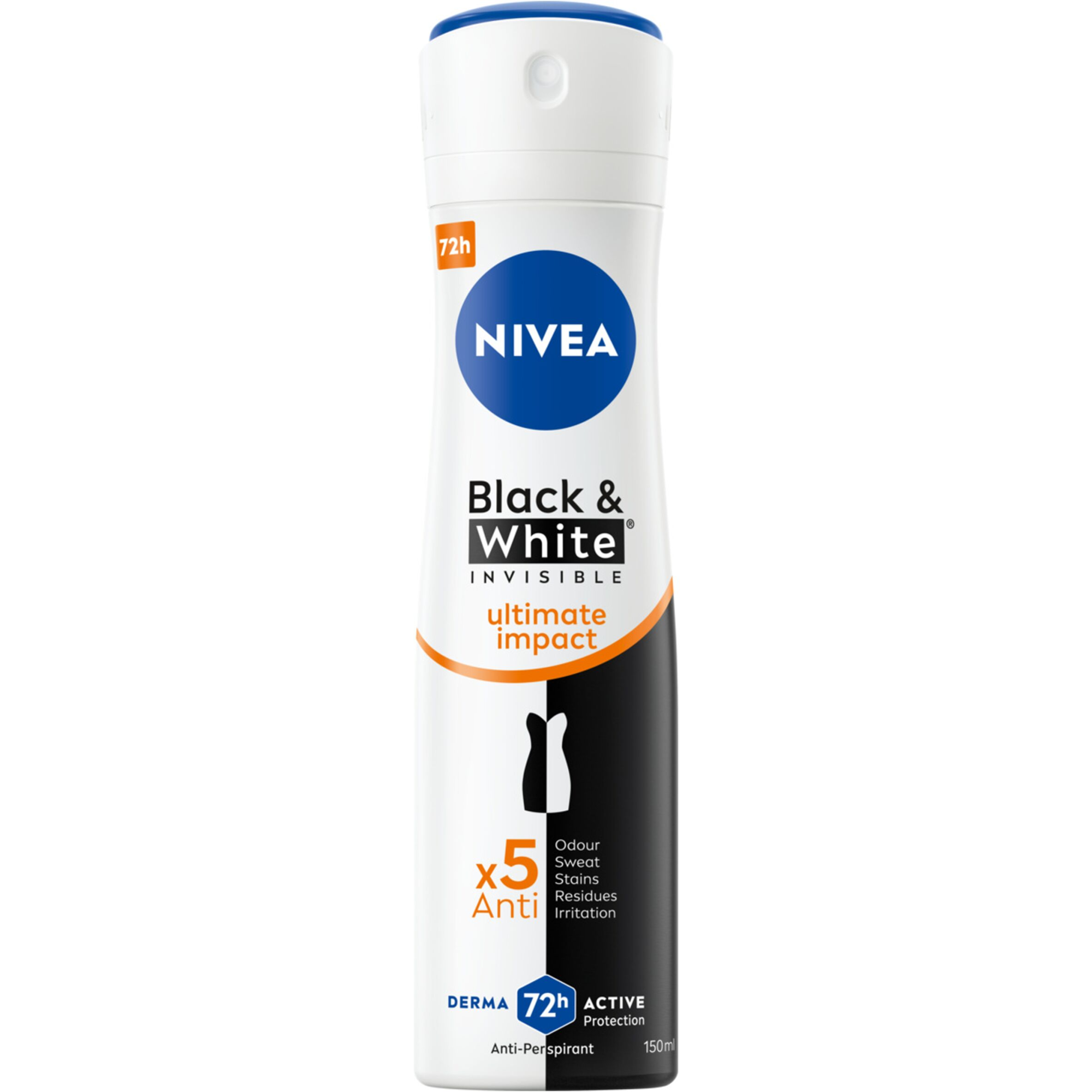 Nivea Black & White Invisible Ultimate Impact Antyperspirant 48h 150 ml zdjęcie