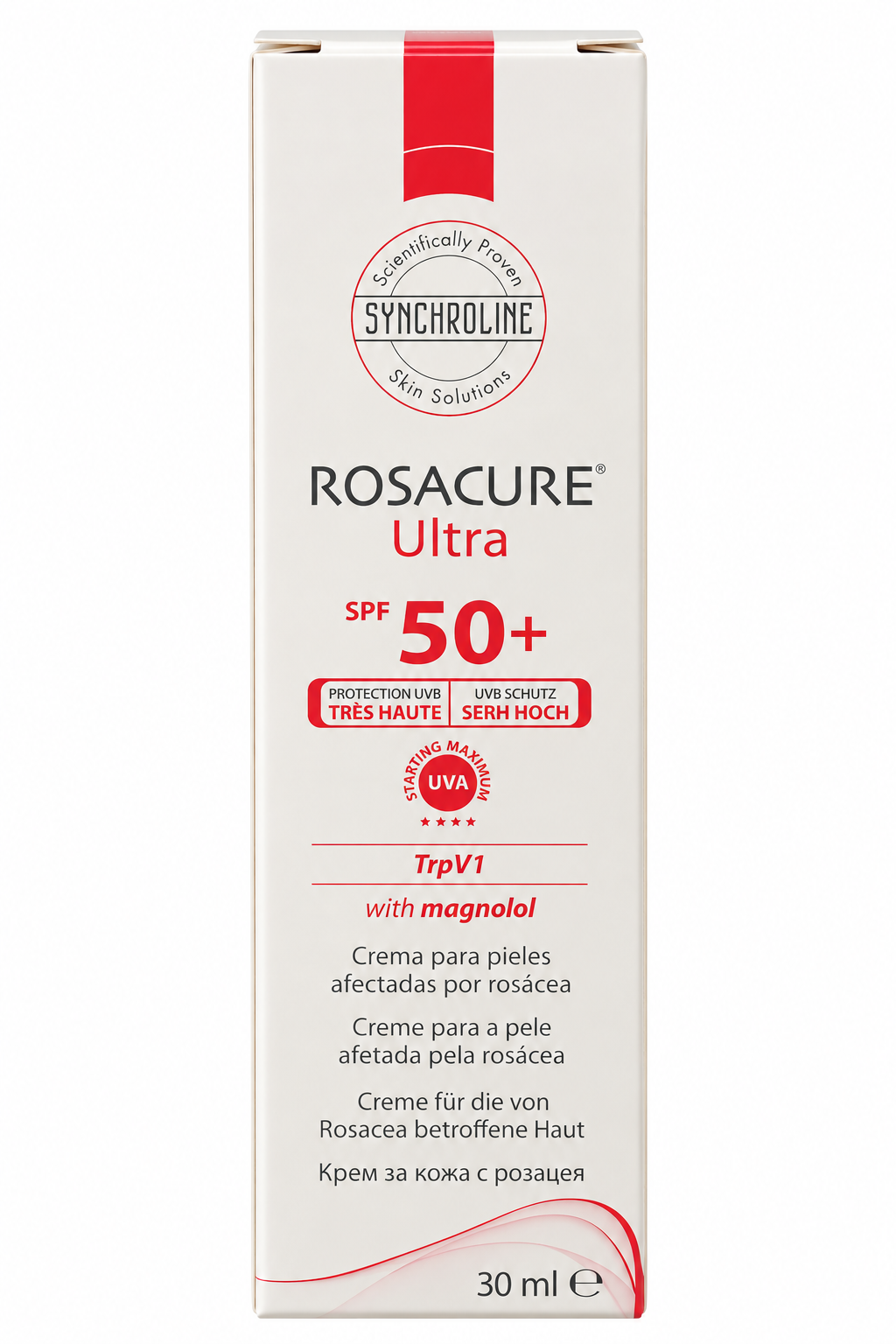 Synchroline Rosacure Ultra SPF50+ Krem do skóry z trądzikiem różowatym, 30 ml zdjęcie
