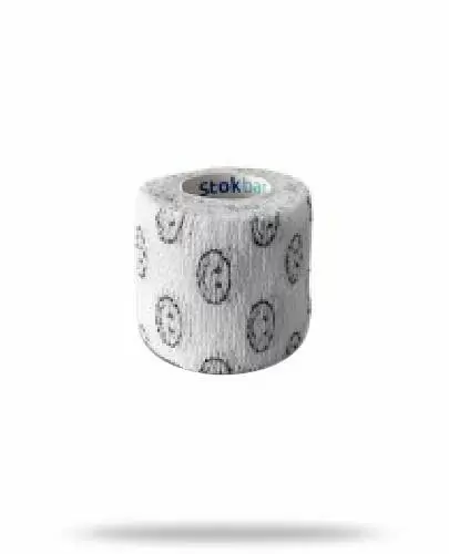 Stokban bandaż elastyczny samoprzylepny biały uśmiech 7.5cm x 4,5m 1 sztuka zdjęcie