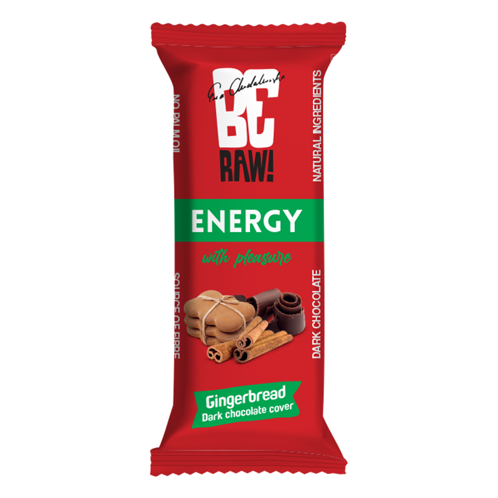 BeRAW! Energy, Baton energetyczny, piernik, 40 g zdjęcie